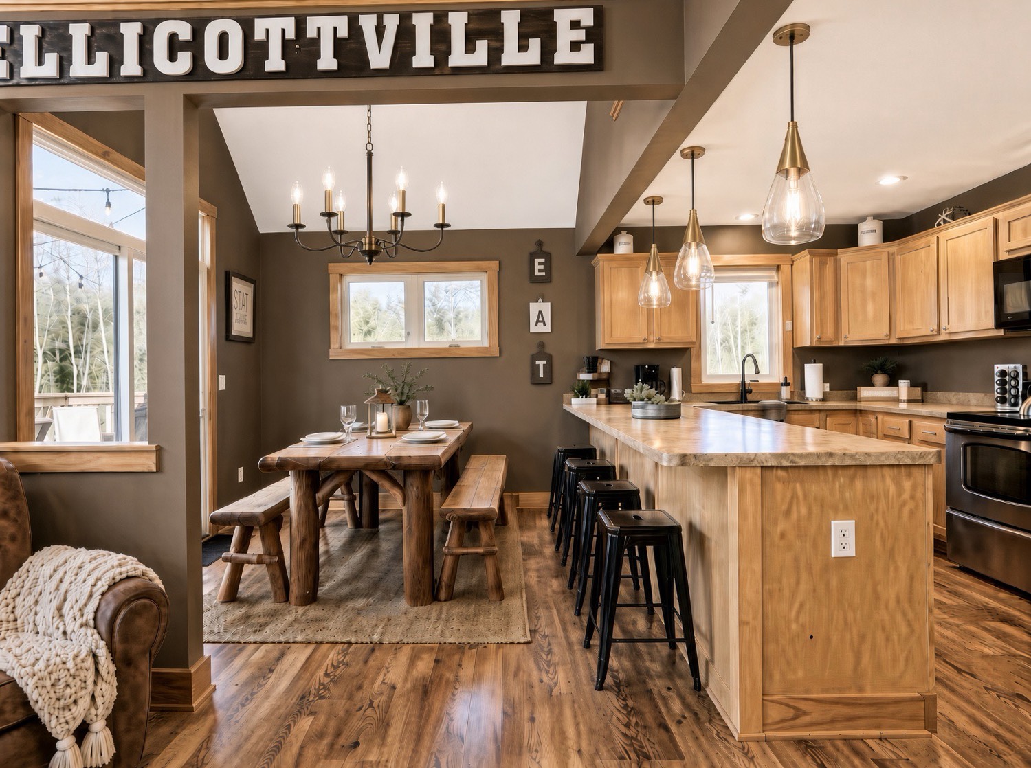 Kitchen and dining